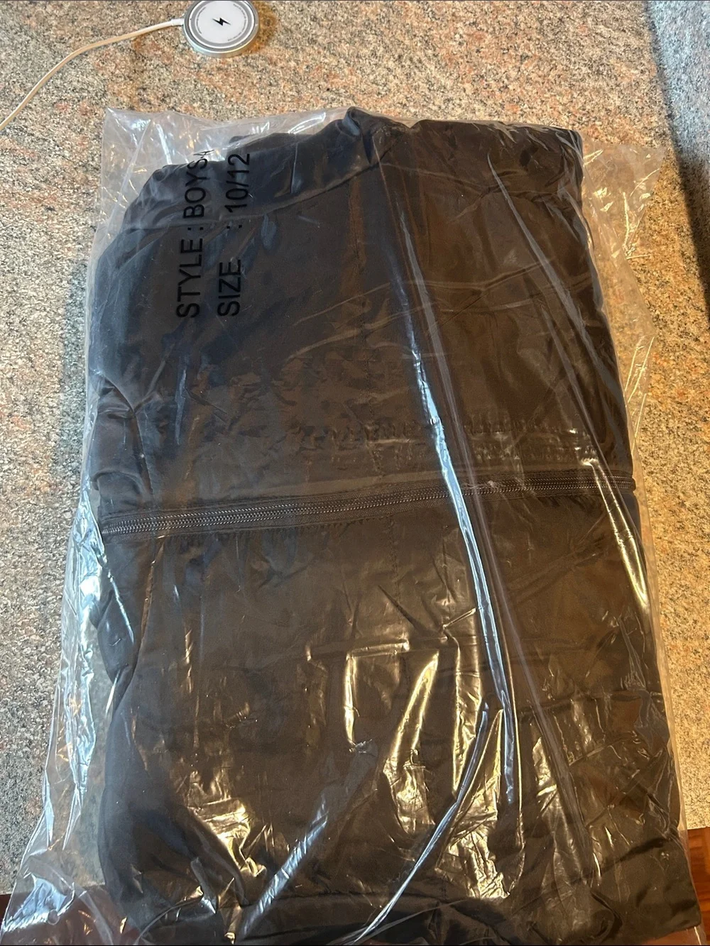Kids Black Hooded Puffer Jacket - Lightweight Insulated Coat